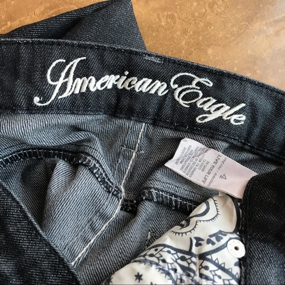 NFS - American Eagle Black Jeans, size 4 reg🖤Like New! - Picture 6 of 8